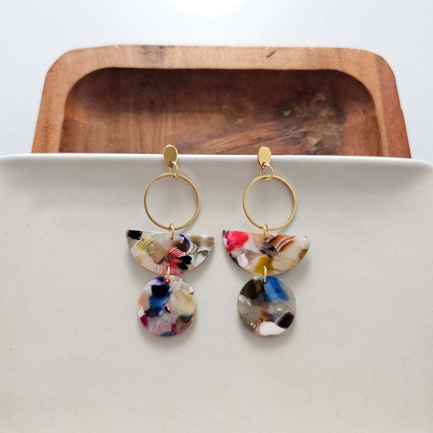 Wren Earrings - Multicolor // Jewelry, Gifts, Fall