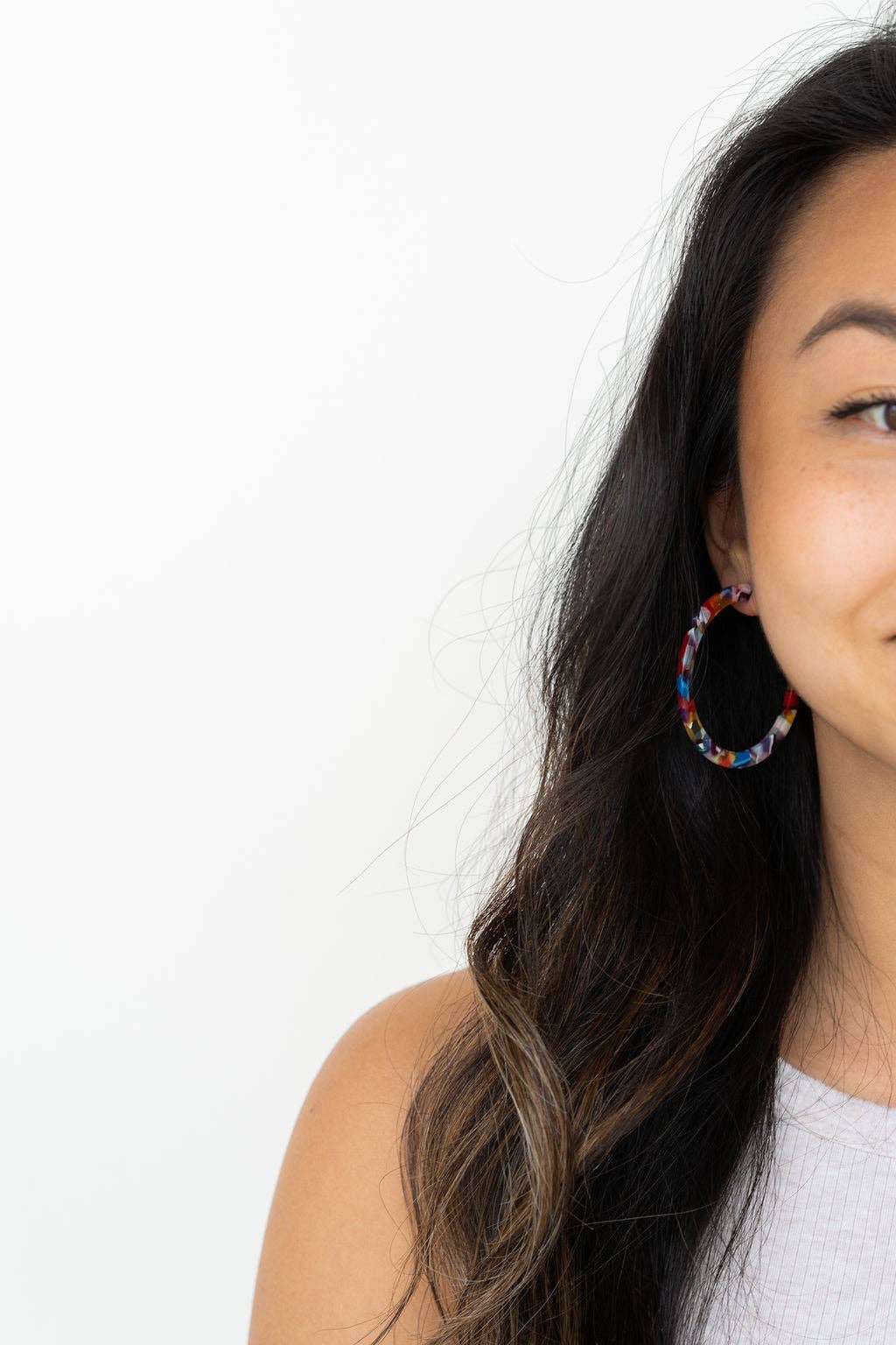 Cameron Hoops - Fiesta // Jewelry, Earrings, Gift, Best Seller
