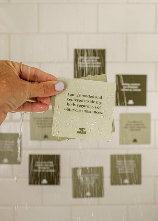 Shower Affirmation™ Display Cards - Grounding