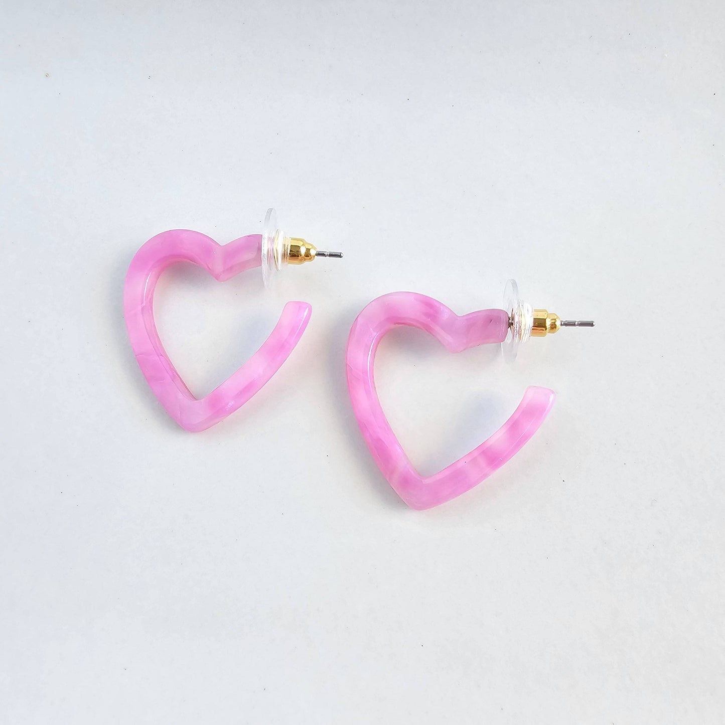 Mini Heart Hoops - Bubblegum Bliss // Valentine's Day