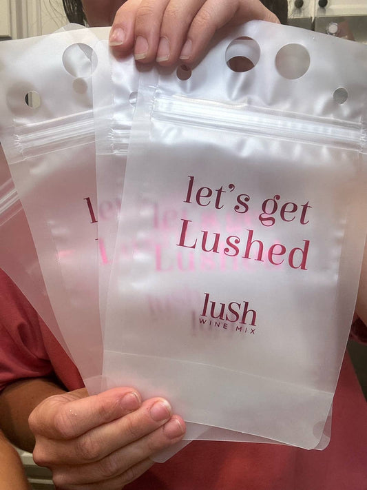 Slushie Drink Pouches for Lush Wine Mix - Reusable
