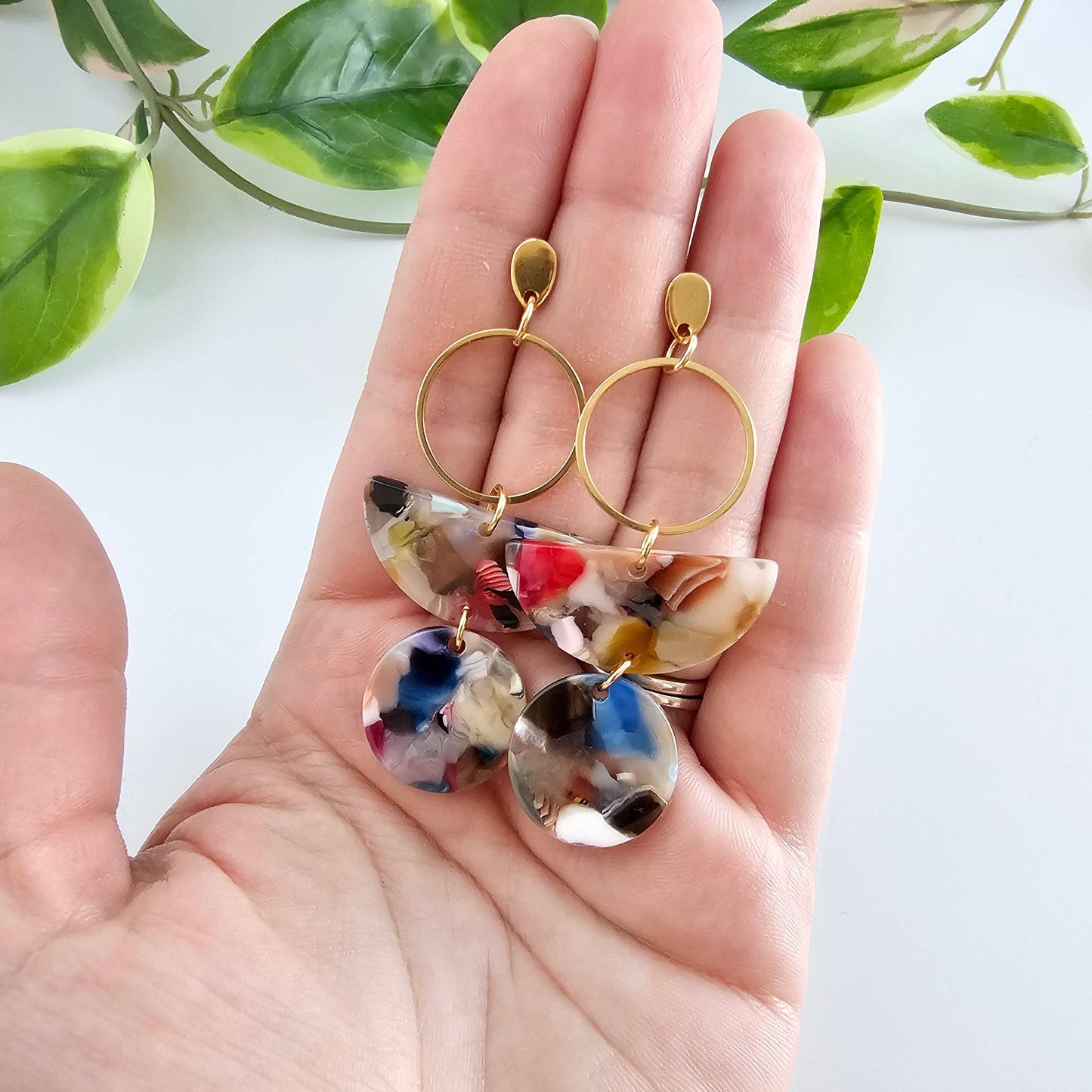 Wren Earrings - Multicolor // Jewelry, Gifts, Fall