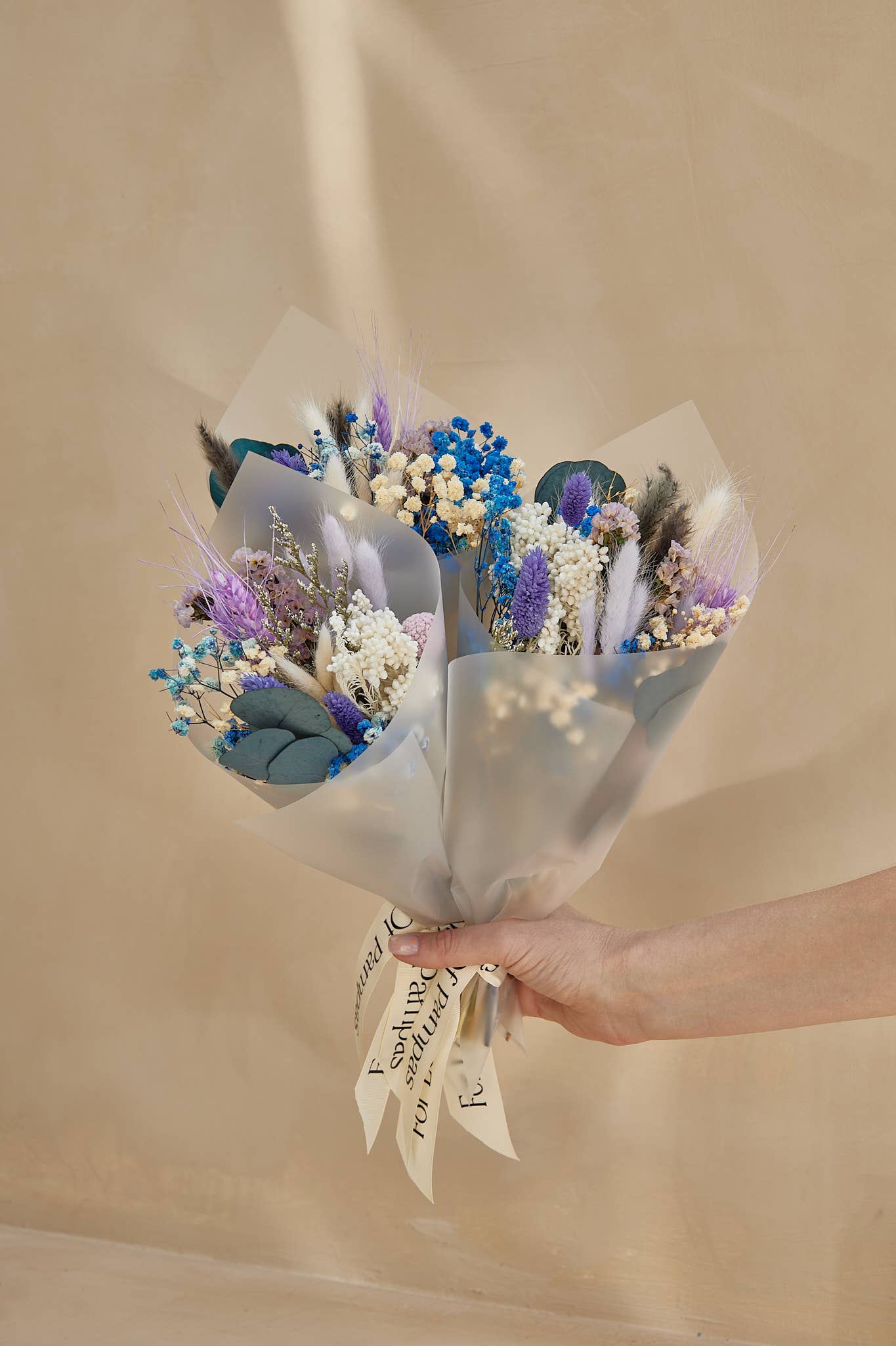 Small Dried Flower Bouquets - Blue