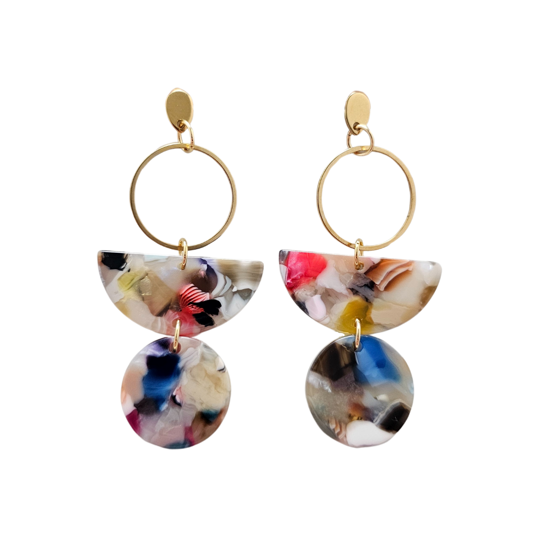 Wren Earrings - Multicolor // Jewelry, Gifts, Fall