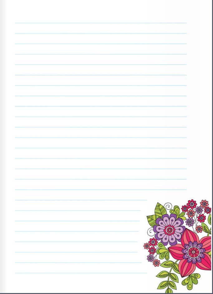 Journal - Notebook Doodles Flowers