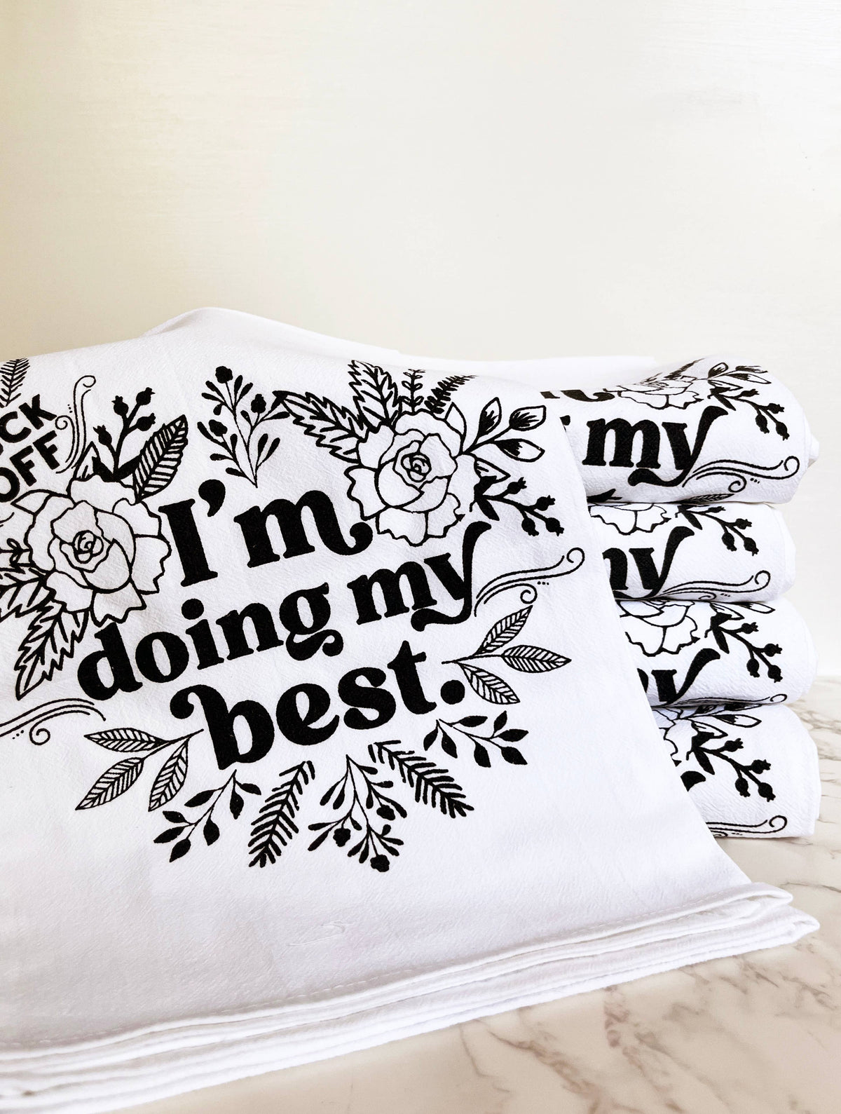 I'm Doing My Best Funny Kitchen Towel
