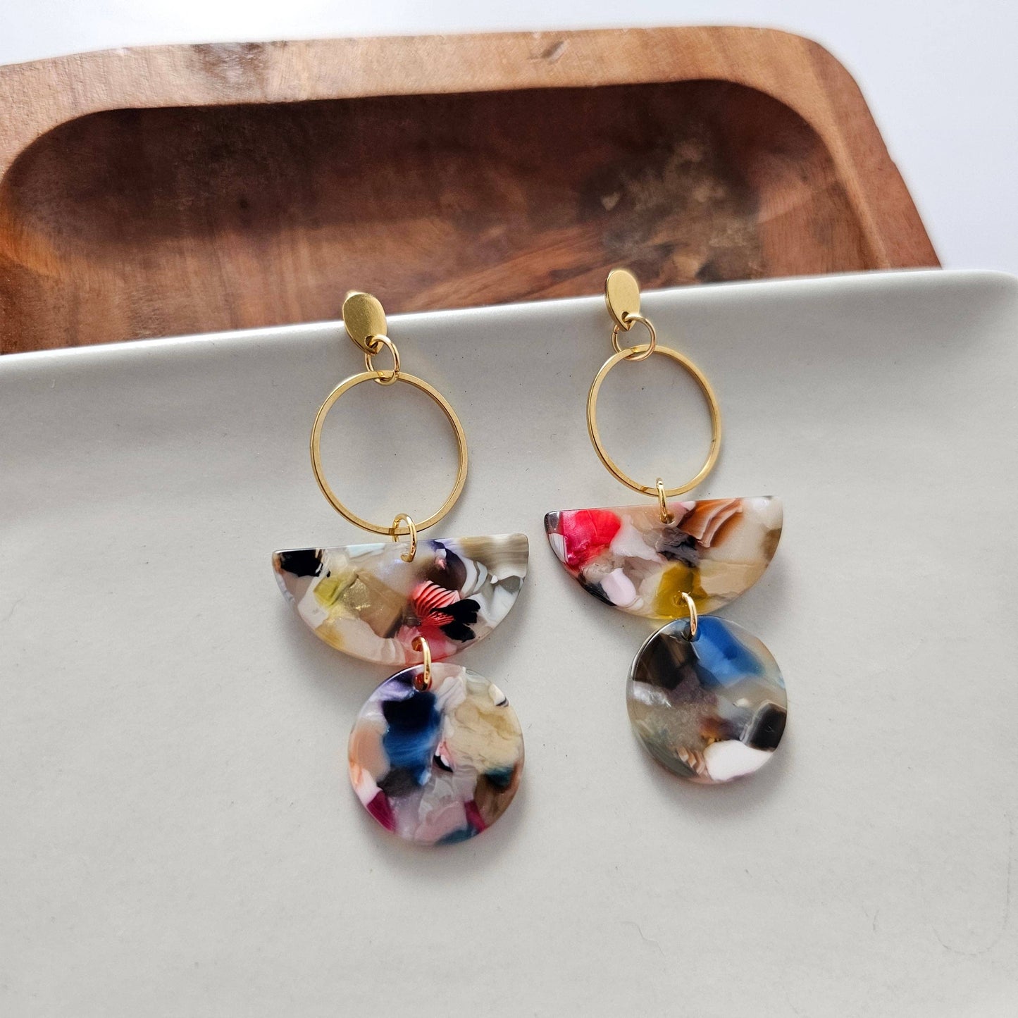 Wren Earrings - Multicolor // Jewelry, Gifts, Fall