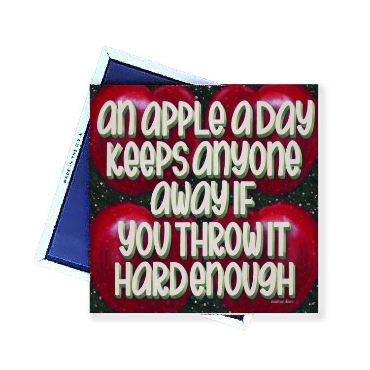 Magnet | An Apple a Day Keeps Anyone Away ...| LHD-MG-148