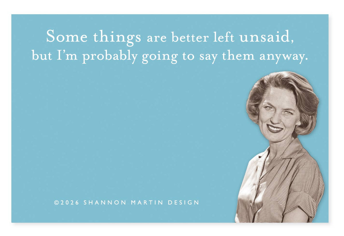 Better Left Unsaid Sticky Note