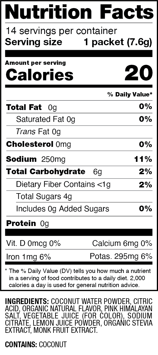 Hydrating Electrolyte Drink Mix - Tropical Punch
